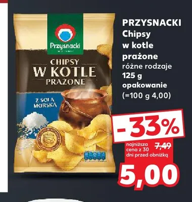 Chipsy w kotle prażone Przysnacki promocja w Kaufland