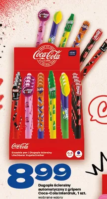 Długopis ścieralny automatyczny z gripem Coca-Cola Interdruk promocja w Twój Market