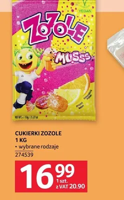 Cukierki Zozole 1kg promocja w Selgros