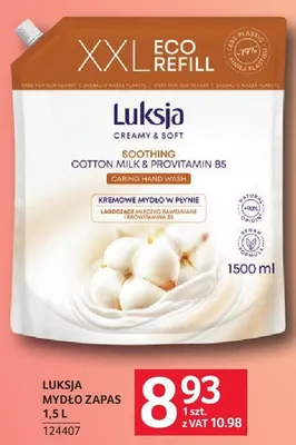 Mydło Luksja Creamy & Soft 1.5 l promocja w Selgros