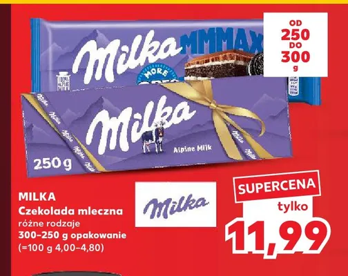 Czekolada mleczna Milka promocja w Kaufland