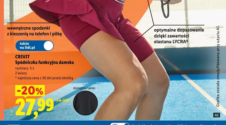 Koszulka funkcyjna damska CRIVIT promocja w Lidl