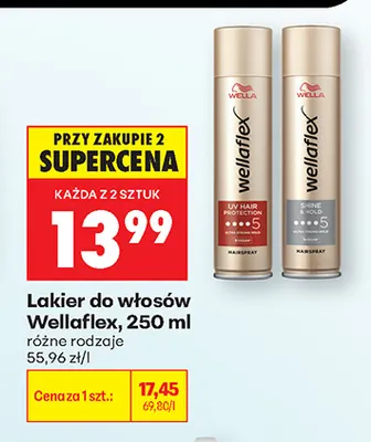 Lakier do włosów Wellaflex promocja w Biedronka