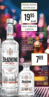 Wódka Żołądkowa de Luxe promocja w Dino