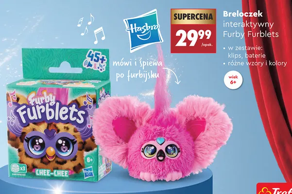 Breloczek interaktywny Furby Furblets Hasbro promocja w Biedronka