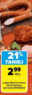 Kiełbasa biała promocja w Carrefour Market