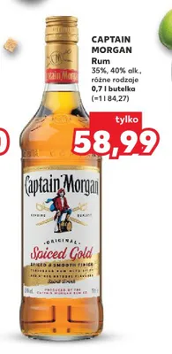 Rum Captain Morgan Spiced Gold 35-40% promocja w Kaufland