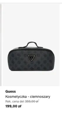 Kosmetyczka Guess ciemnoszara promocja w Lounge by Zalando