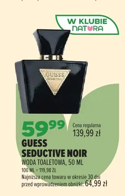 Woda toaletowa Guess Seductive Noir promocja w Drogerie Natura
