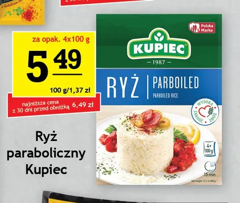 Ryż paraboliczny Kupiec promocja w Gram Market