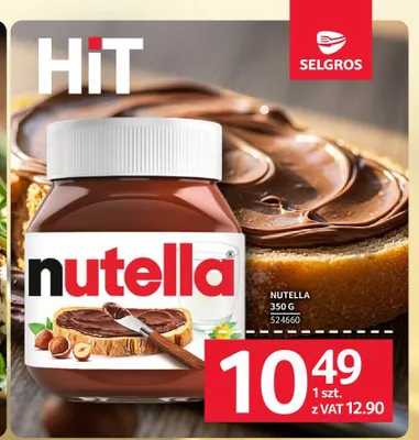 Krem do smarowania Nutella promocja w Selgros