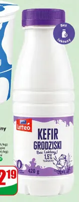 Kefir naturalny bez laktozy Grodziski promocja w Dino