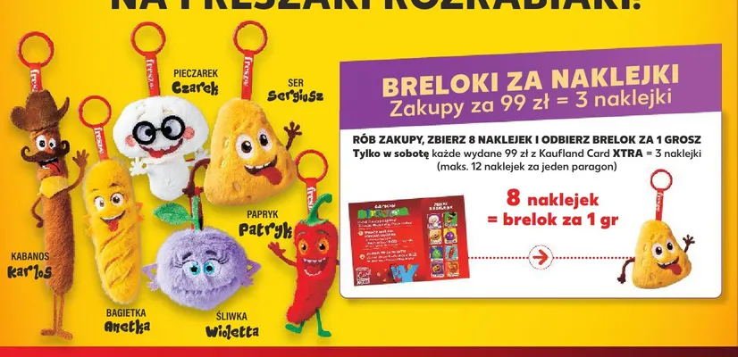 Brelok Bagietka Anetka Freszaki promocja w Kaufland