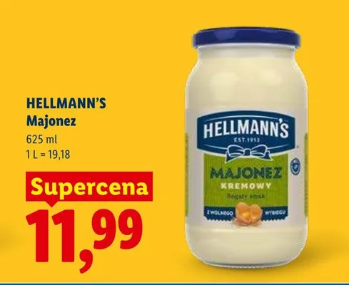 Majonez Hellmann's promocja w Lidl