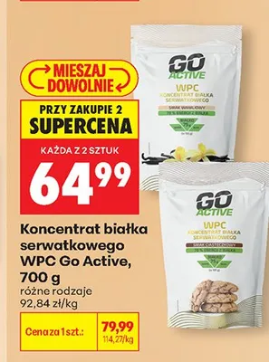 Koncentrat białka serwatkowego WPC Go Active promocja w Biedronka