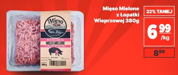 Mięso mielone z łopatki wieprzowej Nik-Pol promocja w API Market