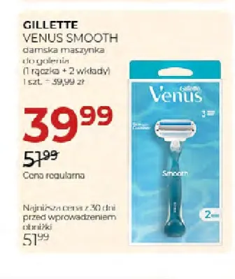 Damska maszynka do golenia Venus Smooth Gillette promocja w Drogerie Jawa