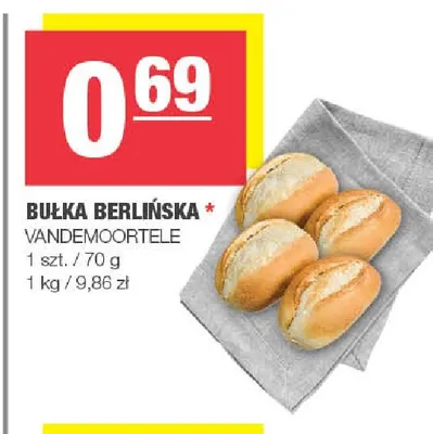 Bułka berlińska Vandemoortele promocja w SPAR