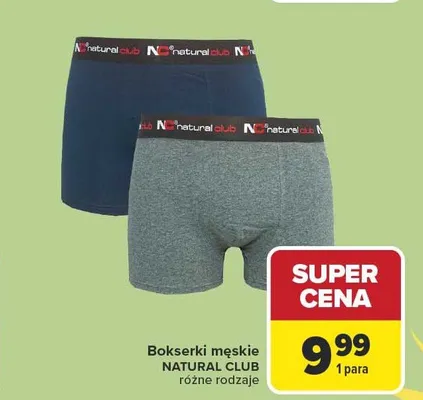 Bokserki męskie NATURAL CLUB promocja w Carrefour