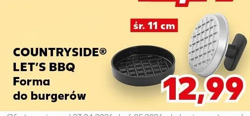 Forma do burgerów Countryside Let's BBQ śr. 11cm promocja w Kaufland