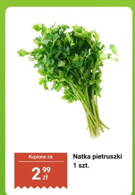 Natka pietruszki promocja w Biedronka