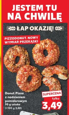 Donut Pizza z nadzieniem pomidorowym promocja w Kaufland