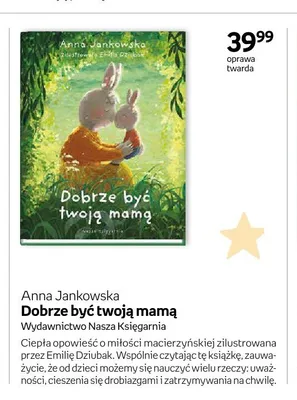 Książka Dobrze być twoją mamą Anna Jankowska oprawa twarda promocja w Dzień Dziecka