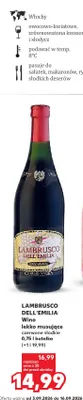 Wino musujące lekko czerwone słodkie Lambrusco dell'Emilia Corte Viola promocja w Kaufland