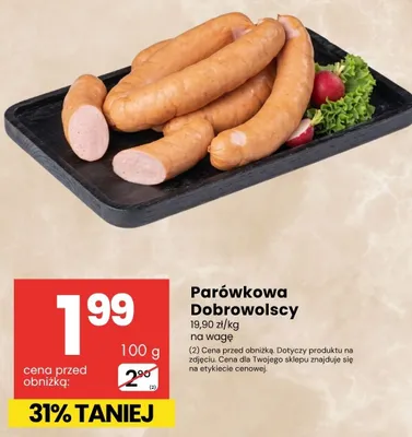 Parówkowa Dobrowolscy promocja w Delikatesy Centrum