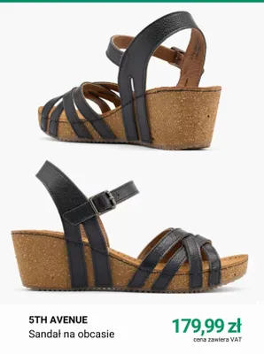 Sandał na obcasie 5th Avenue promocja w Deichmann