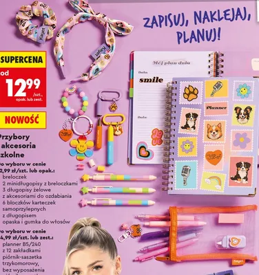 Minidługopisy z breloczkami Kayet 2-pak promocja w Biedronka