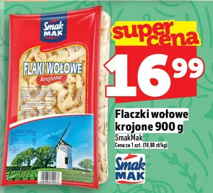 Flaczki wołowe krojone promocja w TOPAZ