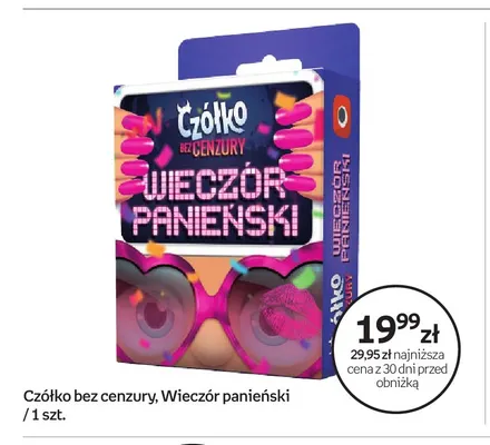 Gra Czółko bez cenzury Wieczór panieński promocja w Empik
