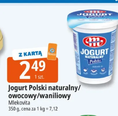 Jogurt Polski naturalny/owocowy/waniliowy promocja w Leclerc