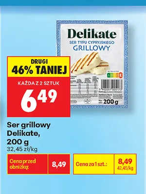 Ser grillowy Delikate promocja w Biedronka