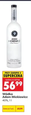 Wódka Adam Mickiewicz 40% promocja w Biedronka