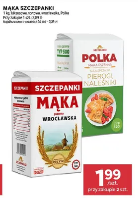 Mąka pszenna wrocławska Szczepanki promocja w Stokrotka