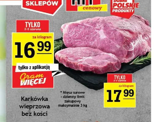 Karkówka wieprzowa bez kości promocja w Gram Market
