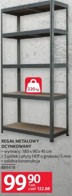 Regał metalowy REGAŁ METALOWY OCYNKOWANY promocja w Selgros