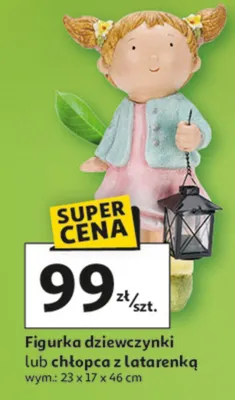 Figurka dziewczynki lub chłopca z latarenkq promocja w Auchan