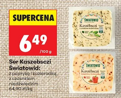 Ser kaszebsczi z papryką i kozieradką promocja w Biedronka