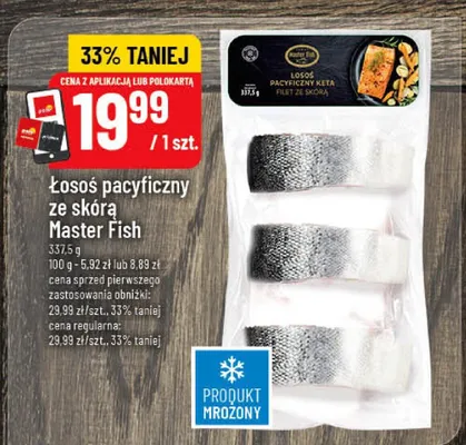 Łosoś pacyficzny ze skórą promocja w POLOmarket