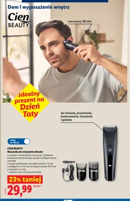 Maszynka do strzyżenia włosów Cien Beauty promocja w Lidl