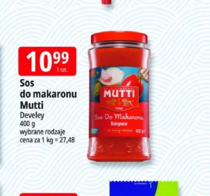 Sos do makaronu Bolognese Mutti promocja w Leclerc