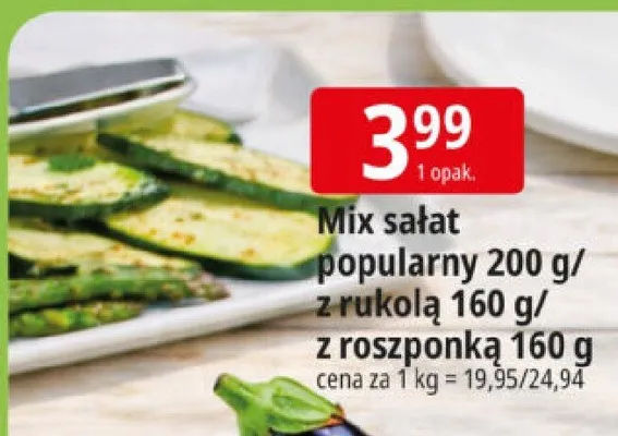 Sałatka mix popularny promocja w Leclerc