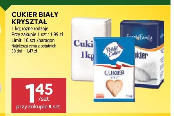 Cukier biały kryształ Sweet Family promocja w Stokrotka