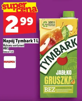 Napój Tymbark jabłko gruszka promocja w TOPAZ