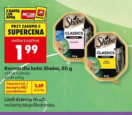 Karma dla kota Sheba promocja w Biedronka
