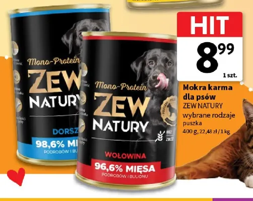 Mokra karma dla psów Zew Natury promocja w Intermarche
