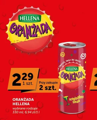 Oranżada Hellena oryginalny smak promocja w ABC